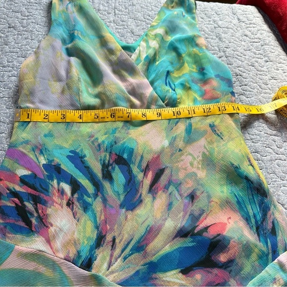 Rabbit Rabbit Rabbit Dress Asymmetrical Babydoll V-neck Drop Waist Fairy Sz 12 - Picture 10 of 14